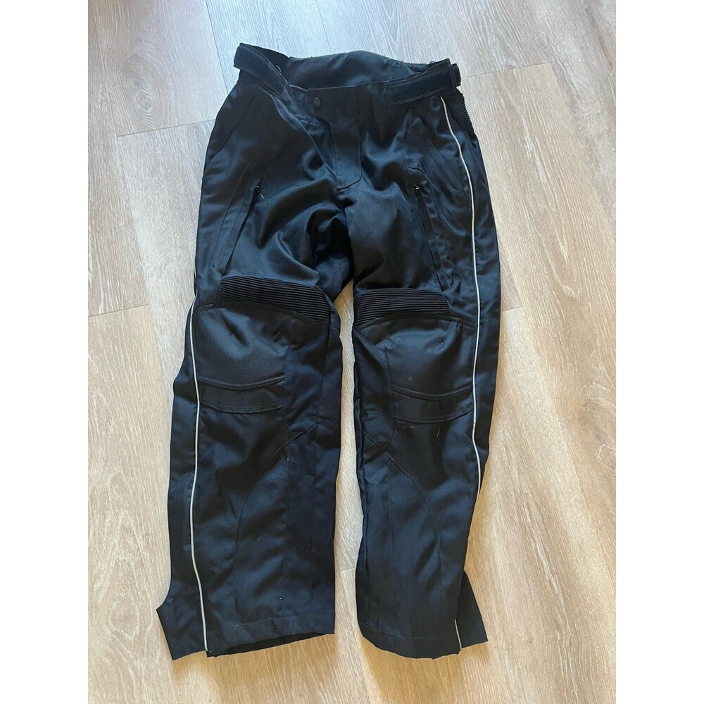 Tourmaster Men’s Motorcycle Overpants Size Medium Rainguard Pads Hips & Knees